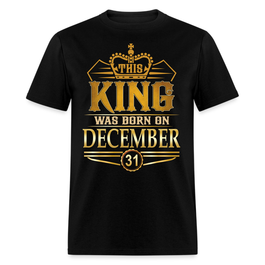 DECEMBER 31ST KING T SHIRT - black