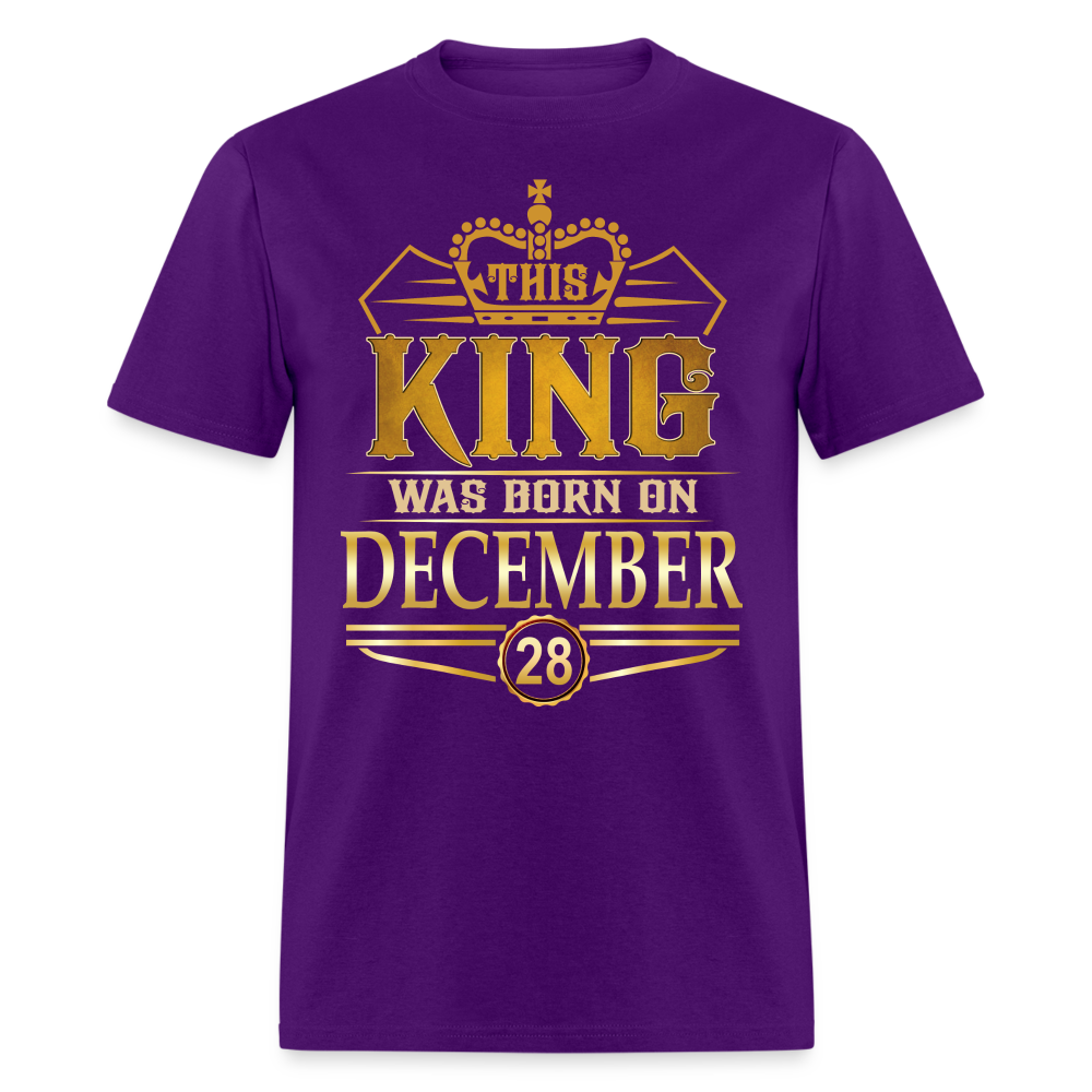 DECEMBER 28TH KING T SHIRT - purple