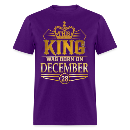 DECEMBER 28TH KING T SHIRT - purple