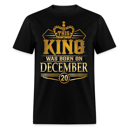 DECEMBER 20TH KING T SHIRT - black