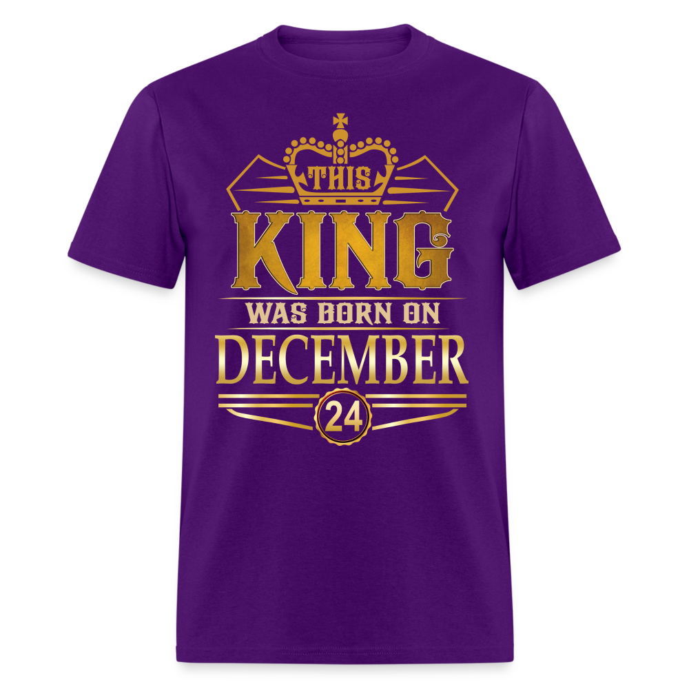 DECEMBER 24TH KING T SHIRT - purple