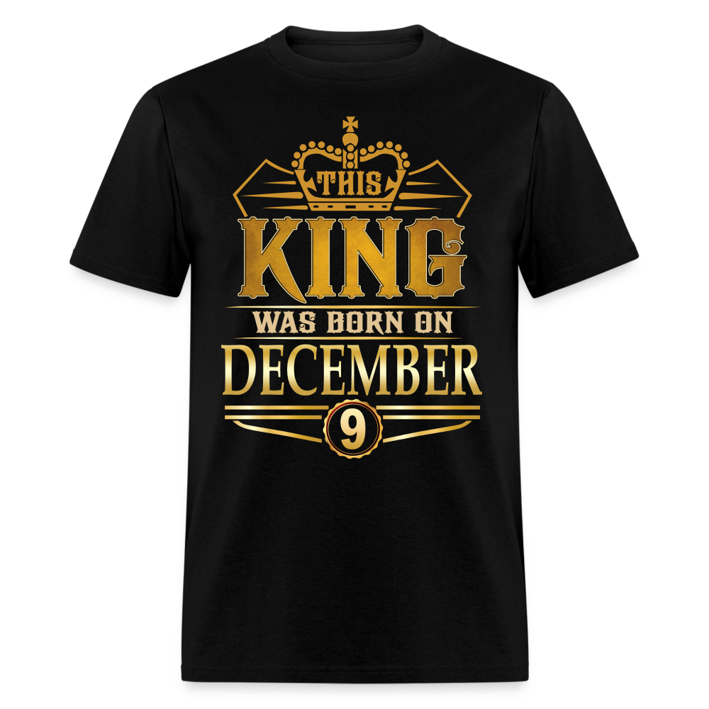 DECEMBER 9TH KING T SHIRT - black