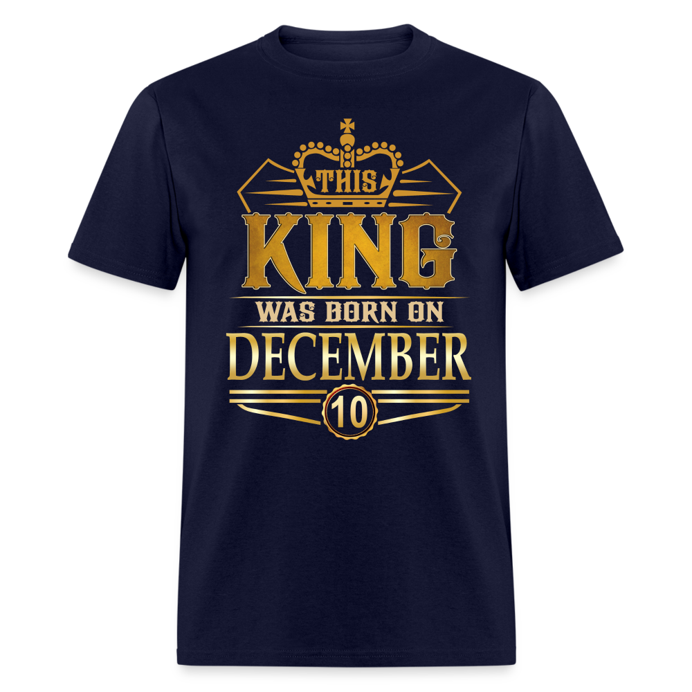 DECEMBER 10TH KING T SHIRT - navy