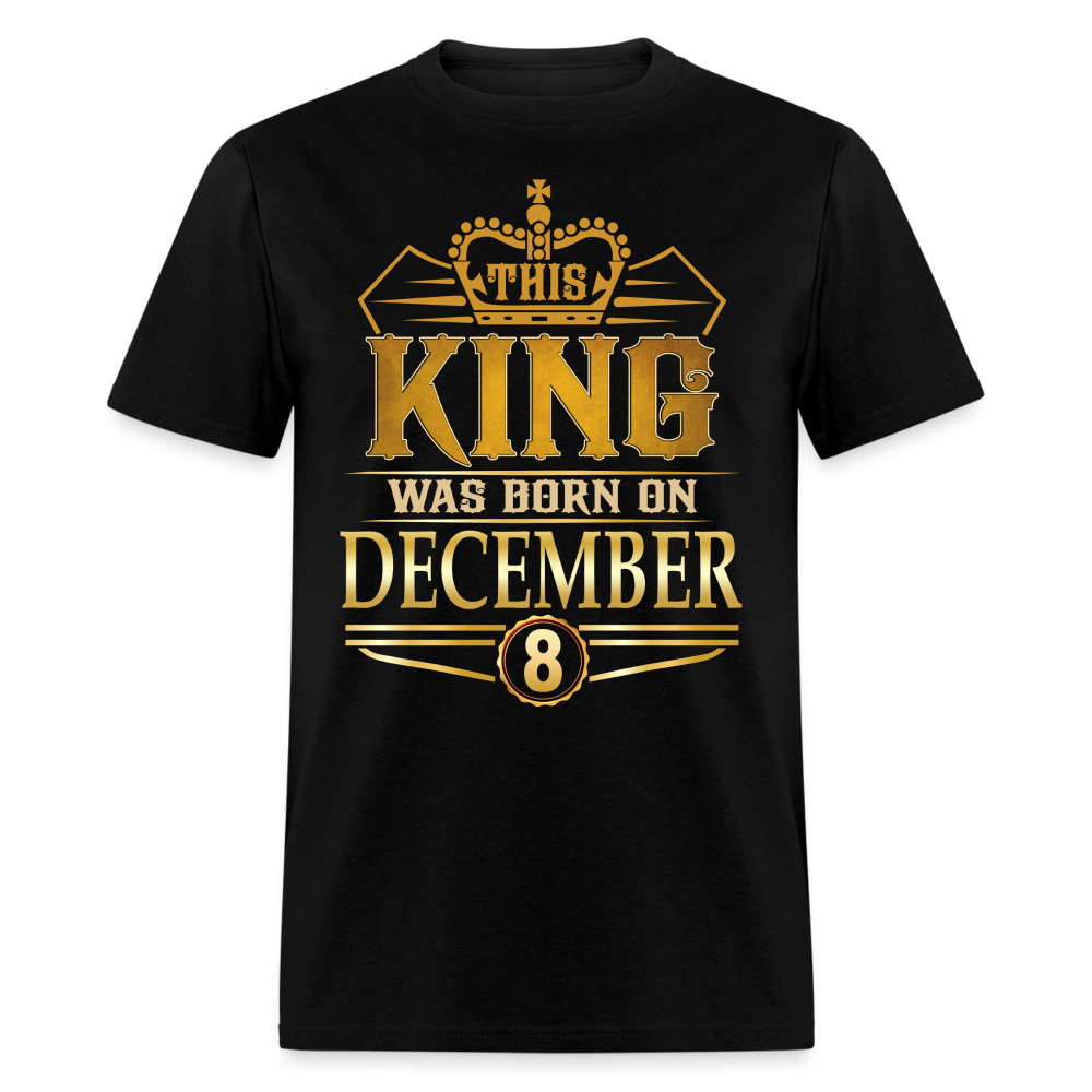 DECEMBER 8TH KING T SHIRT - black