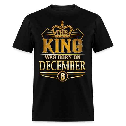 DECEMBER 8TH KING T SHIRT - black