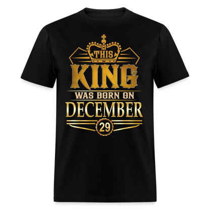 DECEMBER 29TH KING T SHIRT - black