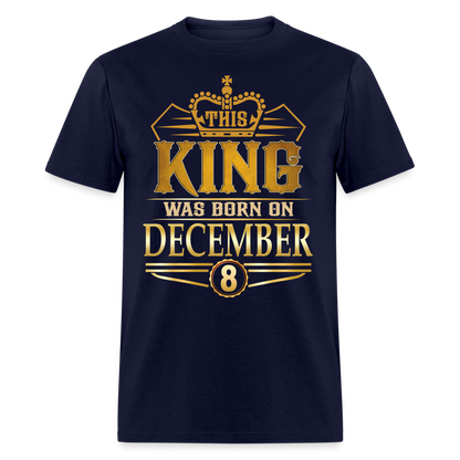 DECEMBER 8TH KING T SHIRT - navy