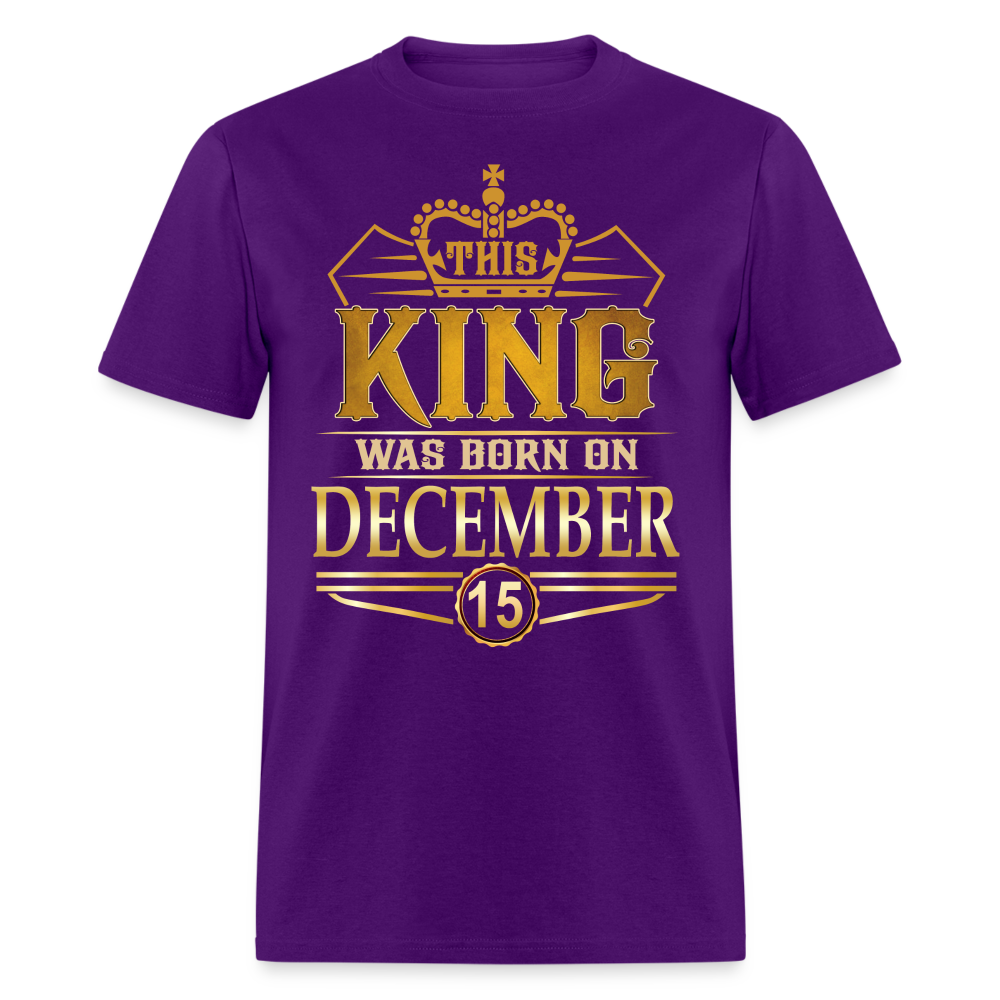 DECEMBER 15TH KING T SHIRT - purple