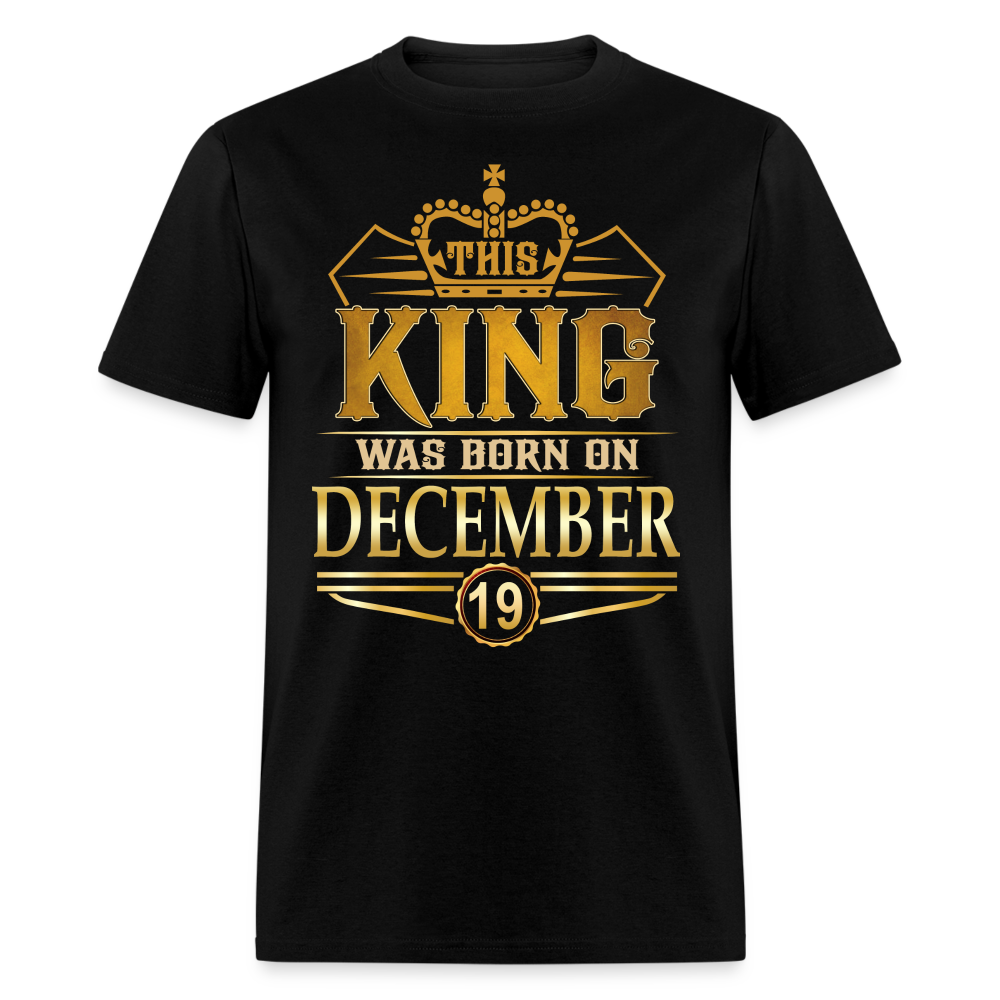 DECEMBER 19TH KING T SHIRT - black