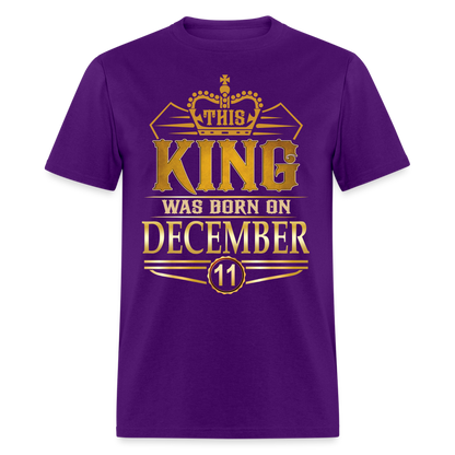 DECEMBER 11TH KING T SHIRT - purple