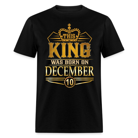 DECEMBER 10TH KING T SHIRT - black