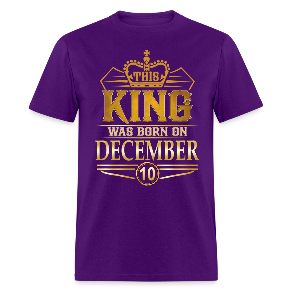 DECEMBER 10TH KING T SHIRT - purple