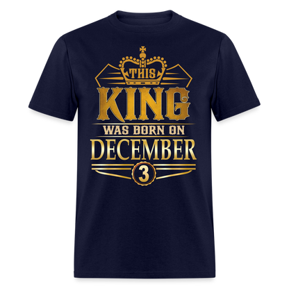 DECEMBER 3RD KING TSHIRT - navy