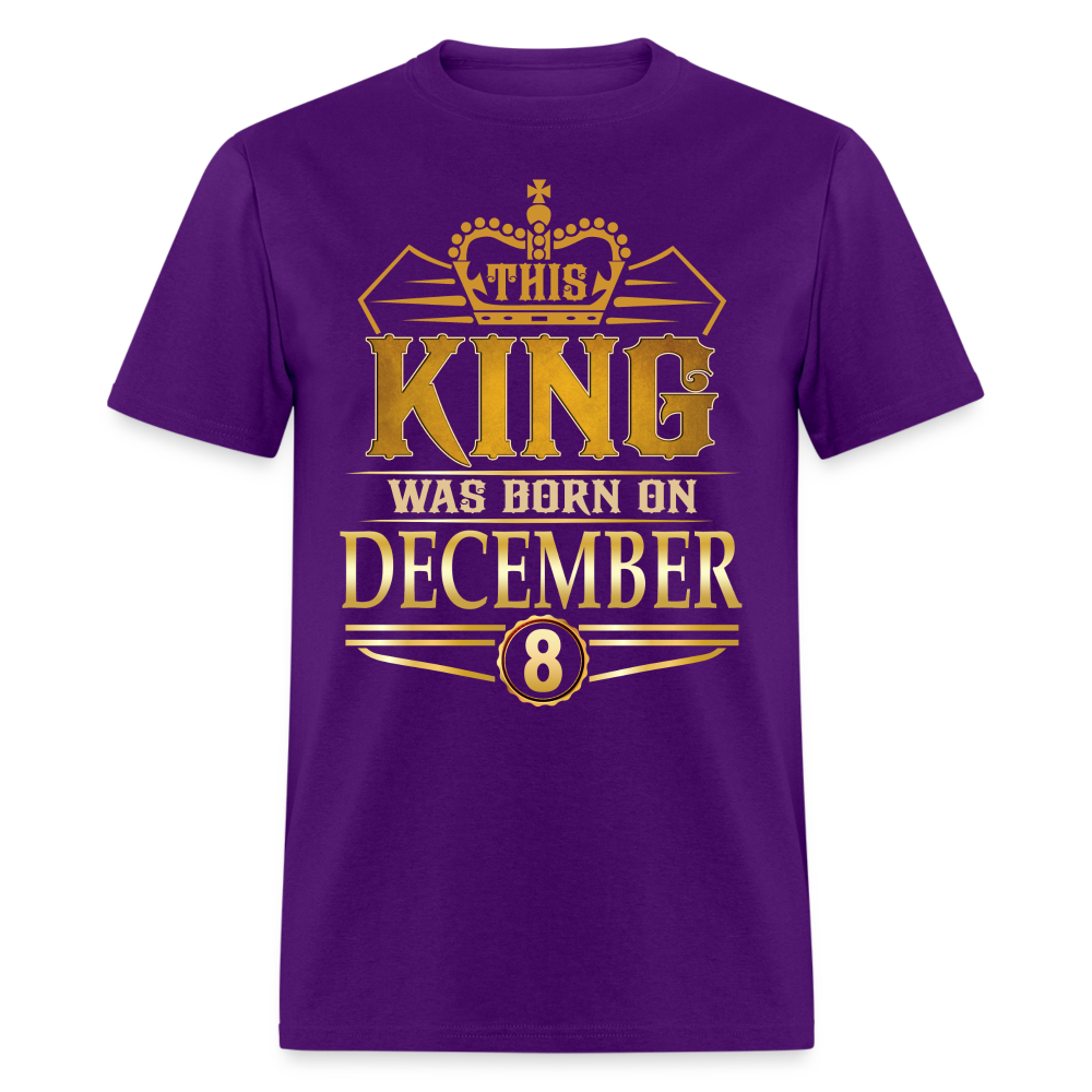 DECEMBER 8TH KING T SHIRT - purple