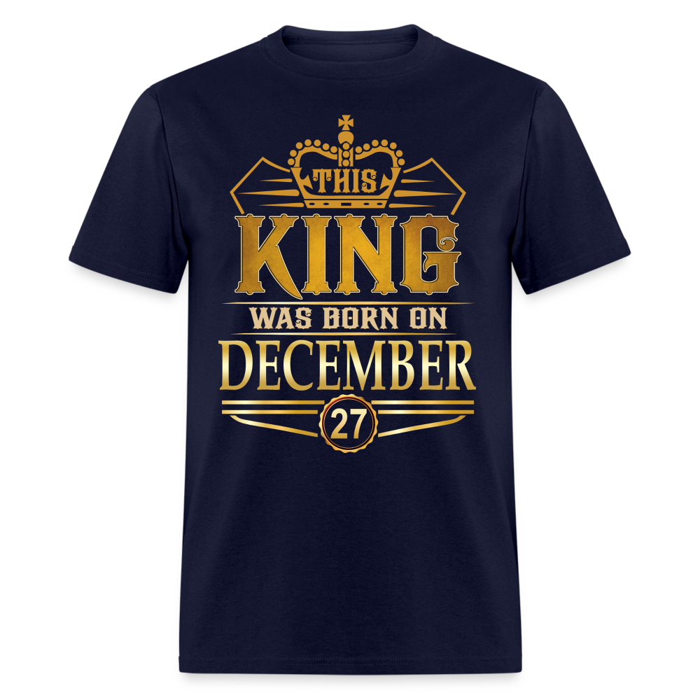 DECEMBER 27TH KING T SHIRT - navy